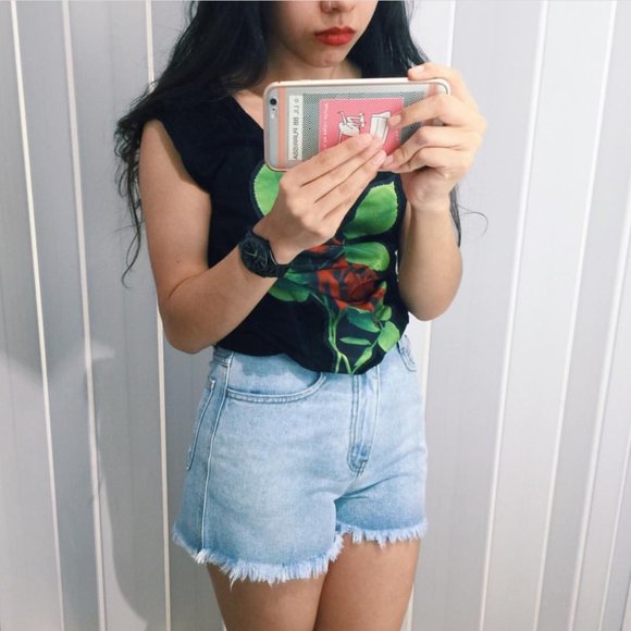 American Apparel festival fringe denim shorts, 24 - Picture 2 of 6